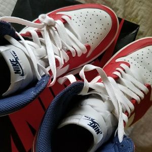 Metallic navy Jordan 1 custom